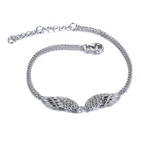 gw fashion adjustable angle wing women bracelets wings design 925 silver love bracelet friendship jewelry femme wrist bangles