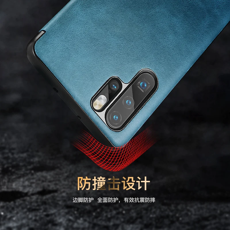 Xoomz Модный чехол из натуральной кожи с откидной крышкой для huawei P30 с розничной посылка с первым слоем из воловьей кожи, крышка для huawei P30 Pro