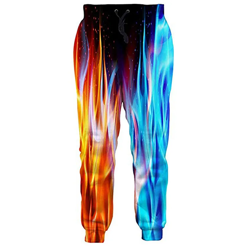 Крутые спортивные штаны Ice Fire повседневные эластичные для фитнеса свободные в