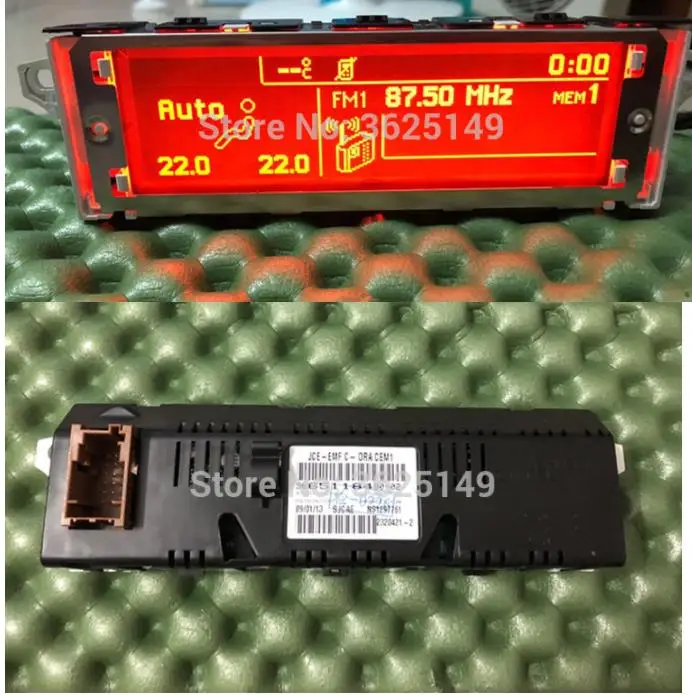 Оригинальный красный экран 5 меню Поддержка USB Bluetooth дисплей монитор 12pin для Peugeot 307