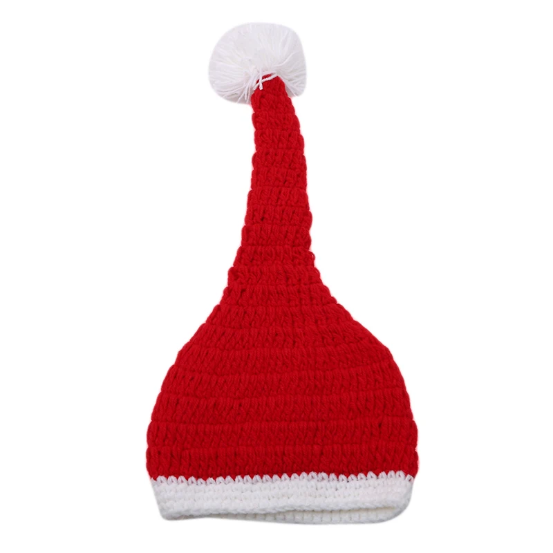 Рождественский костюм Navidad с шапкой для фотосессии новорожденных шерстяной