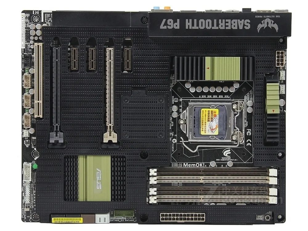 Бесплатная доставка оригинальная материнская плата для ASUS SaberTooth P67 LGA 1155 DDR3 32 Гб