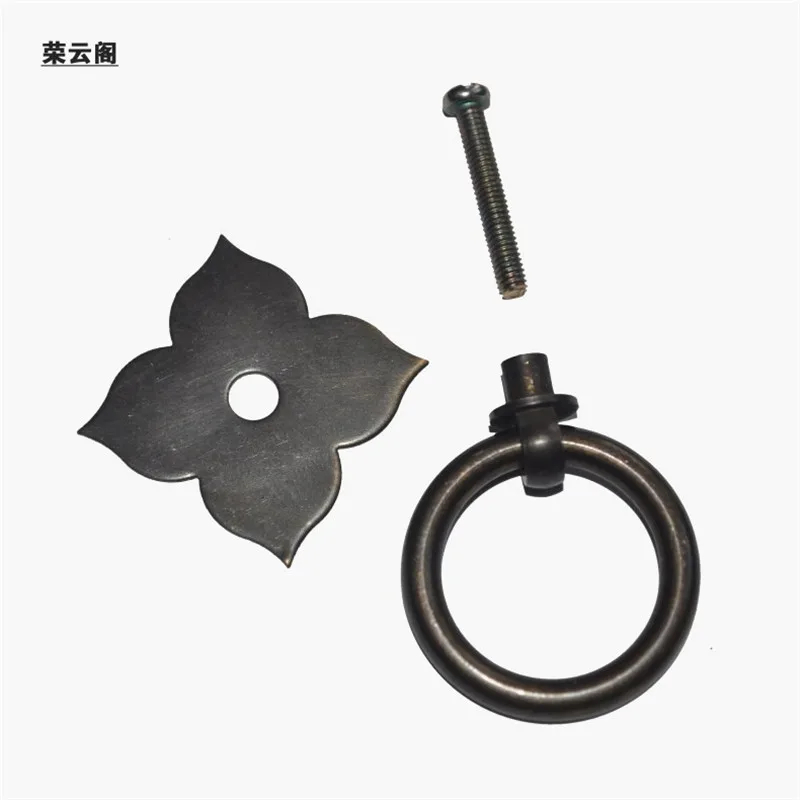 35 мм ящика Ручка Потяните ручки латунная фурнитура китайская мебель двери шкафа