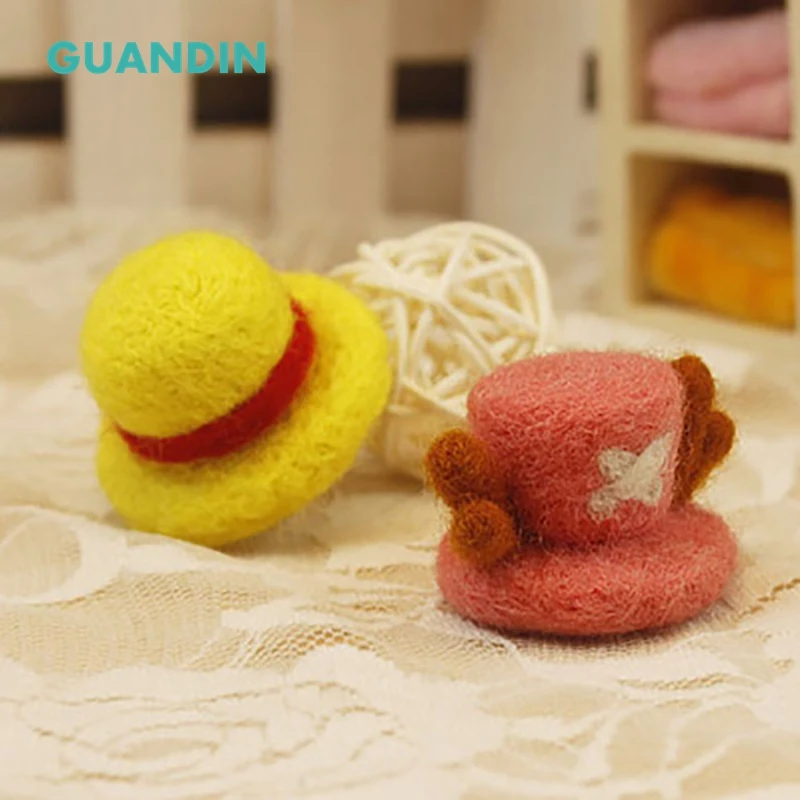 GuanDin не готовая Кепка Qiao Ba дорожная Летающая аниме цельный мультяшный шерстяной