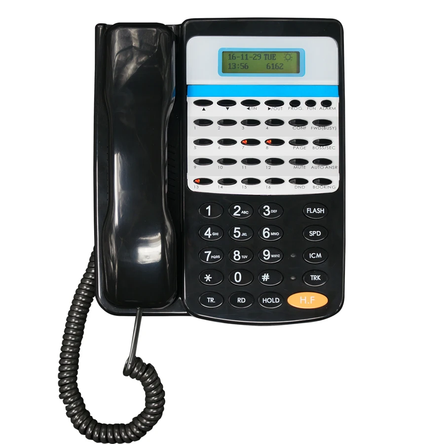 Эксклюзивный черный keyphone PH202 Excelltel PBX с одной консолью DSS | Мобильные телефоны и