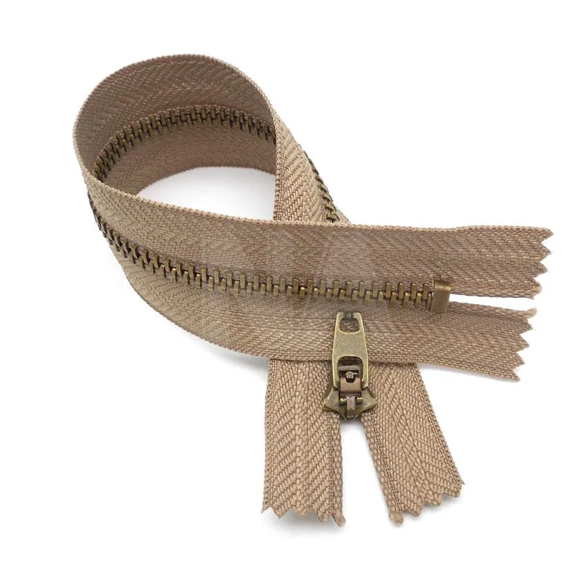 #4 Белый Черный Хаки Швейные металлические молнии короткие закрытые высокого