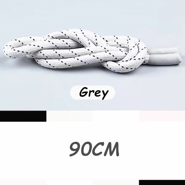 Grey-Black Новые 3" круглые шнурки 8 мм толстые шнурки для обуви силиконовые шнурки для N City петли шнурки для обуви - Цвет: Grey-Black