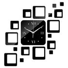Акриловые Новые, специальное предложение, настенные часы с геометрическим рисунком, часы, самодельные наклейки, иглы, Современные Кварцевые, для гостиной