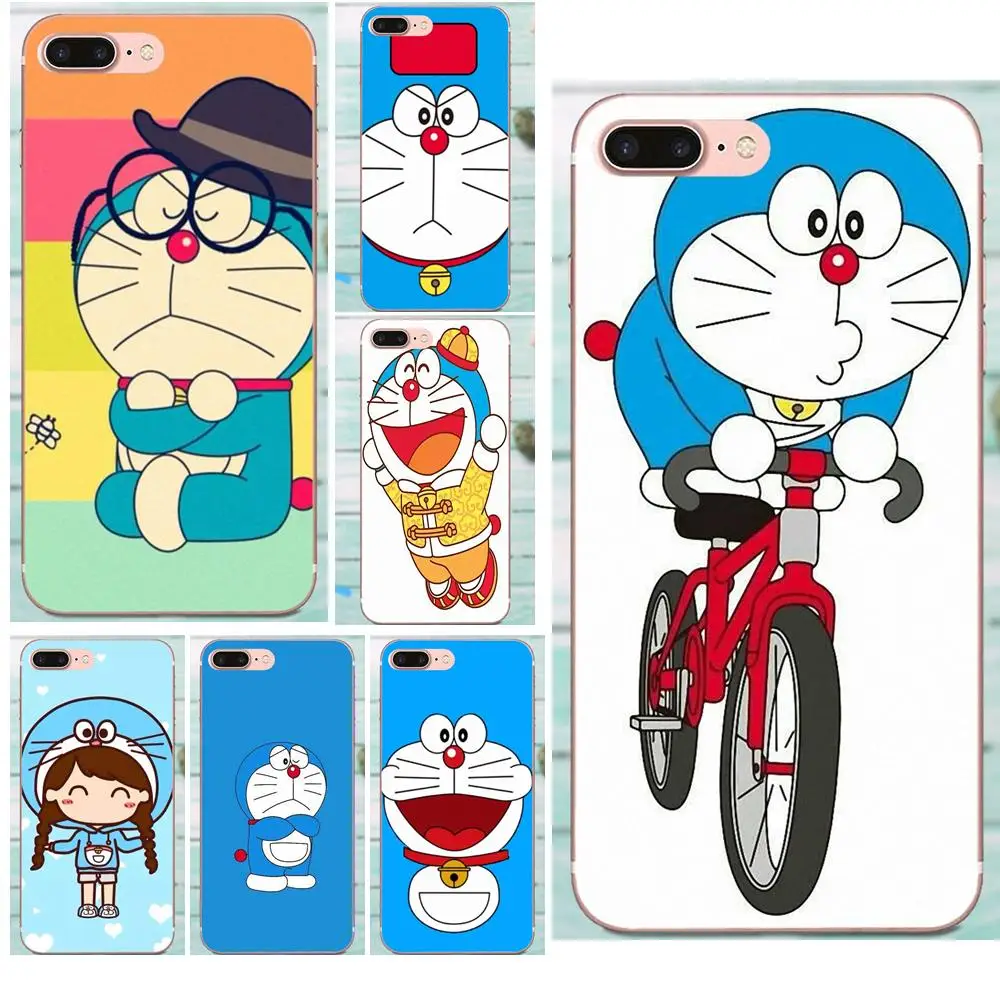 Для Xiaomi Mi3 Mi4 Mi4C Mi4i Mi5 Mi 5S 5X 6 6X 8 SE A1 Max Mix 2 Note 3 4 TPU чехол для телефона Doraemon Happy