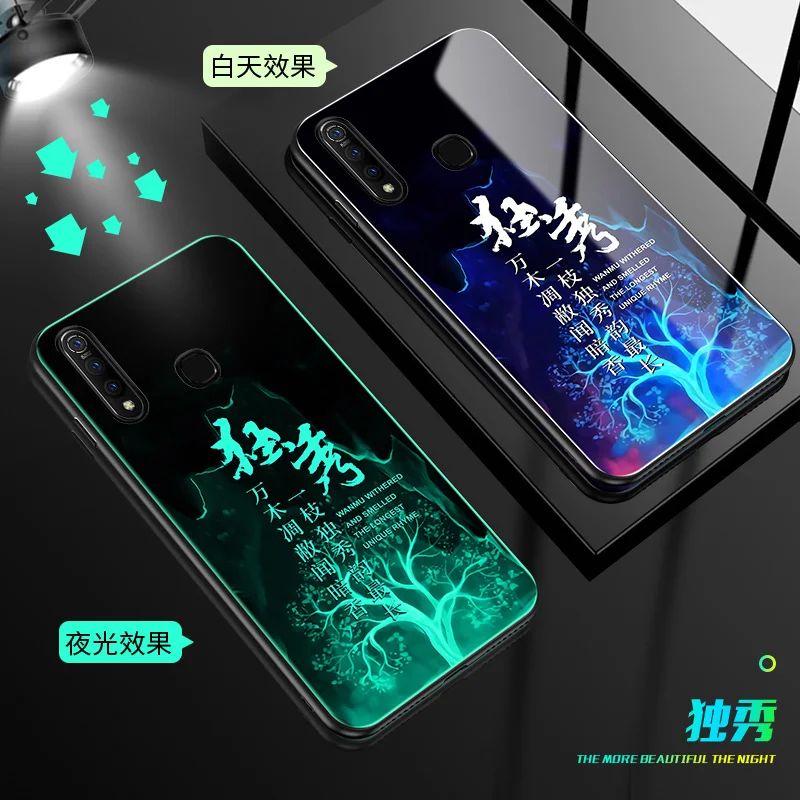 style 11 ДЛЯ vivo Z5X чехол Роскошный светящийся жесткий закаленное стекло защитный чехол на заднюю панель для vivo z5x Z5 X vivo z5x полное покрытие оболочки - Цвет: style 11
