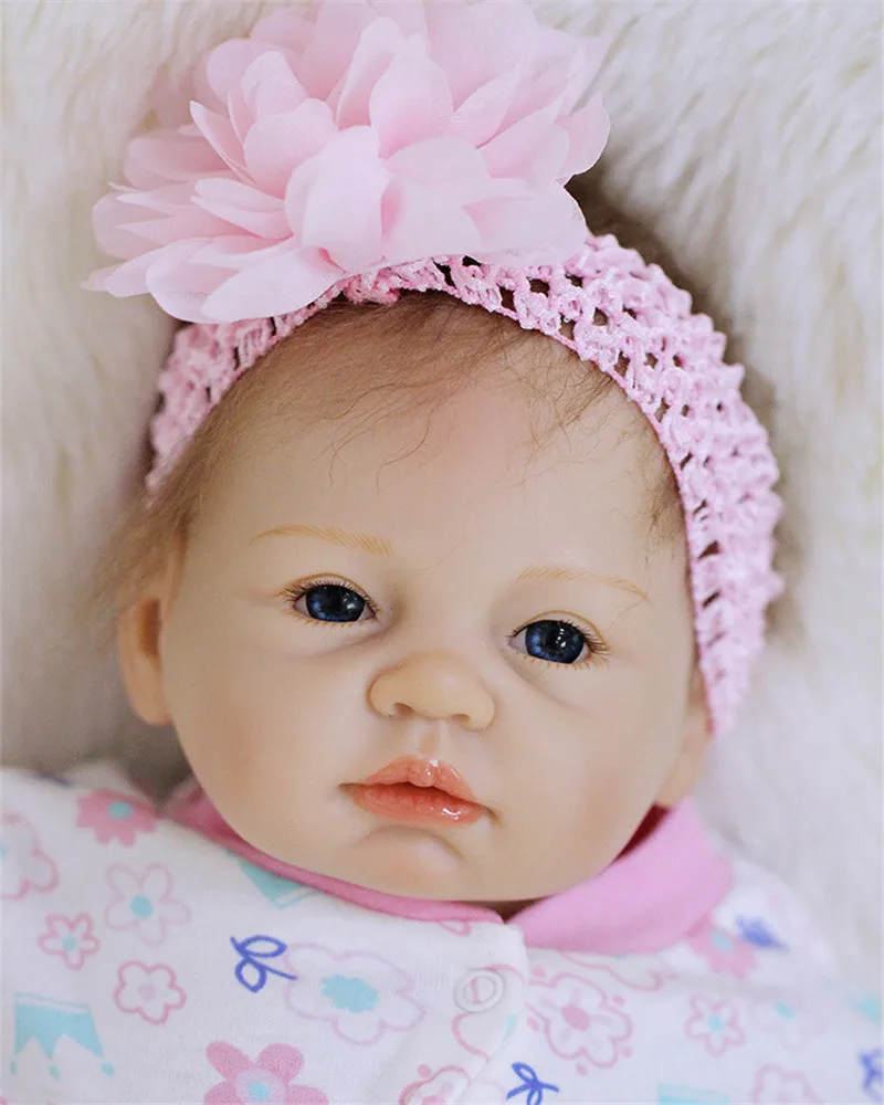 

Bebes Reborn Doll Toys 22"55cm Silicone reborn baby Doll Toys cutes Girls toddler newborn doll boneca menina realista child gift