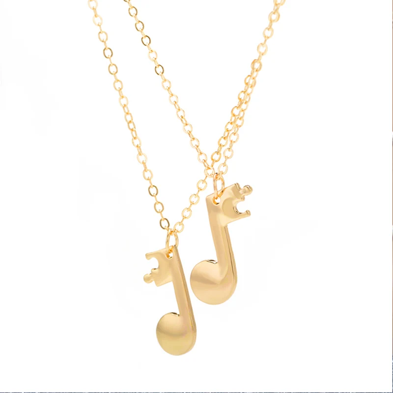 1 пара двухкомпонентных сшитых музыкальных нот посеребренные черные золотые