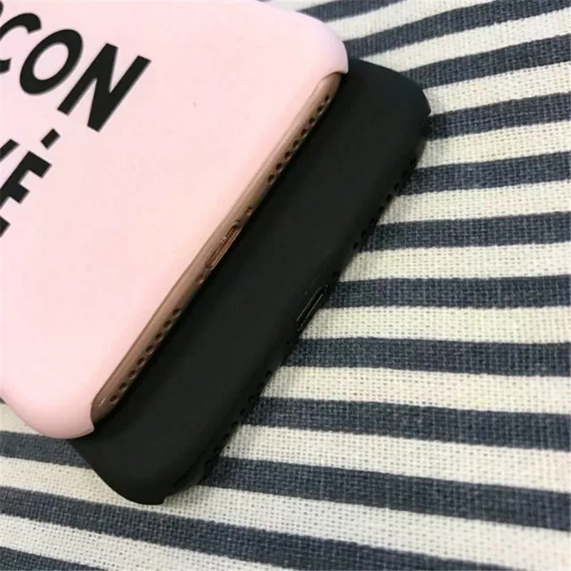 Мода смешно буквы Телефон чехол для iPhone 6 S 7 8 плюс тонкий Матовый Жесткий PC задняя
