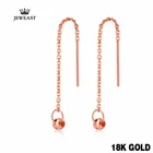 Подарочная одежда для девушек, из чистого золота модные серьги в форме капель пробы, изысканная, красивая, элегантная, Классическая вечерние 2020