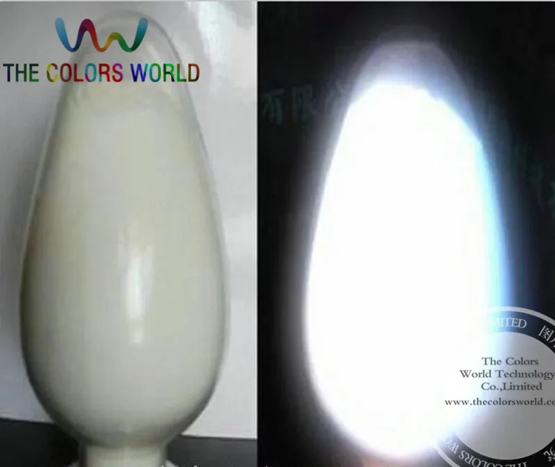 TCYG100 Glow in dark pigment White  Color long last glowing, luminescent powder,Noctilucent powder