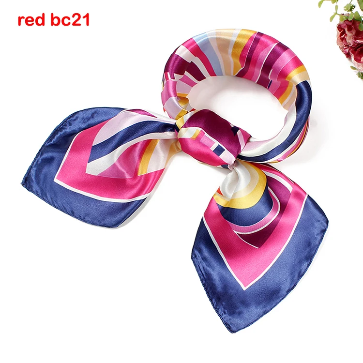 Модные полосы рябь Офисная Рабочая одежда шарфы шелковый шарф Шелковый саржевый