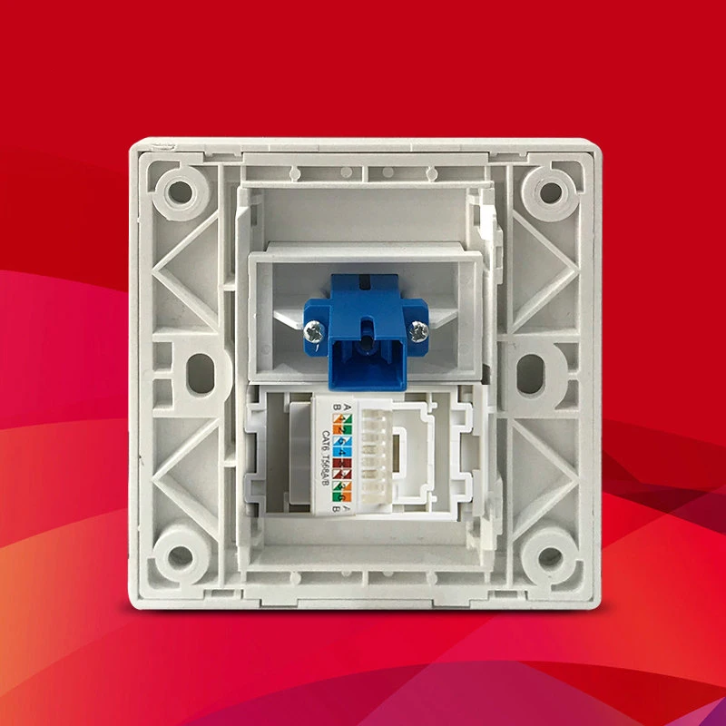 Ethernet-модуль CAT6 RJ45 с 1 портом и оптический интерфейс SC настенные панельные розетки