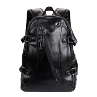 cbjsho preppy style leather backpack for school college brand waterproof design backpack mens casual daypack mochila male new