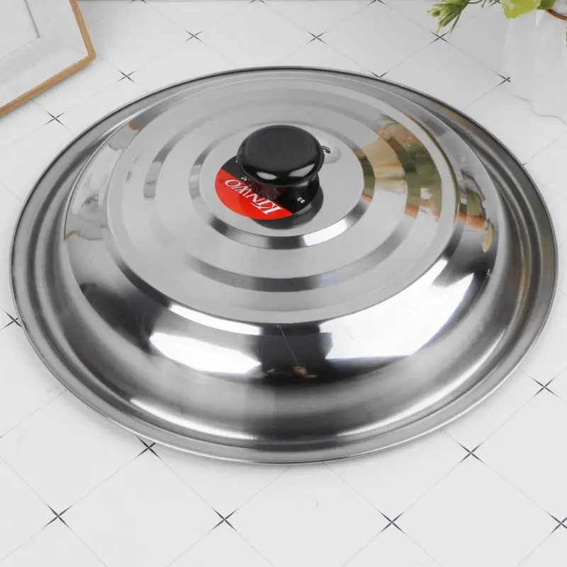 12 дюймов Толстая большая Магнитная Крышка для кастрюли из нержавеющей стали
