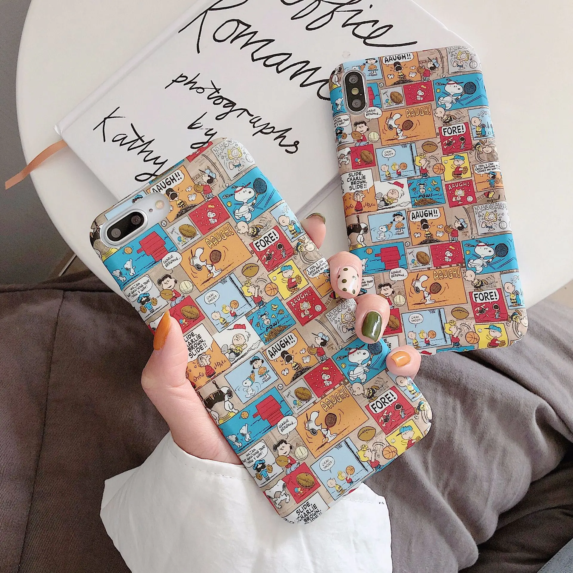 Забавный мультфильм Граффити комиксов Snoopy мобильный телефон чехол для iPhone X Xs Max 6