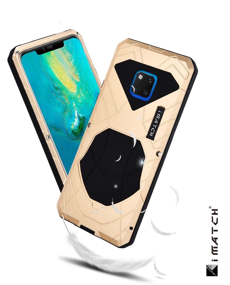 Повседневный водонепроницаемый чехол для huawei mate 20 Pro X роскошный противоударный алюминиевый металлический силиконовый чехол для huawei mate 20/Pro Чехол