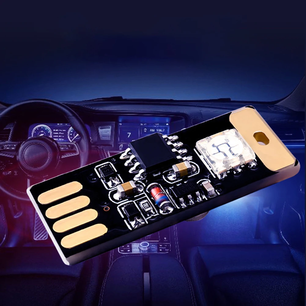 USB RGB цветная светодиодная лампа сенсорного/звукового управления окружающий свет