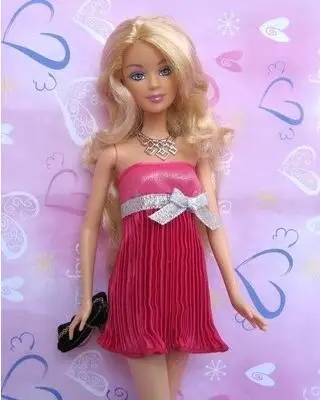 Одежда для Барби модная Кукла Оригинальная одежда супермодель Хлоя персик можно