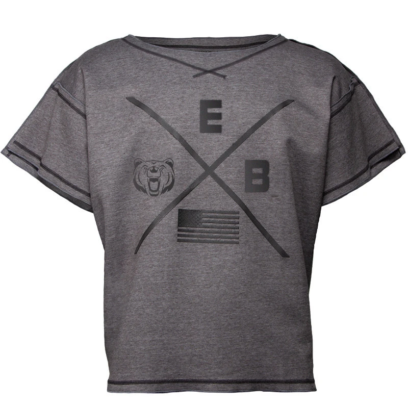 

2019 Mens Short sleeve T-shirt Summer New Casual Fashion burrs cotton t shirt Male Jogger Gyms Fitness Printed Tees Tops