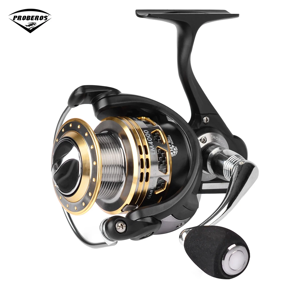 PRO BEROS LM1000 4000 Series 5 5: 1/5. 2:1 полностью Металлическая Рыболовная катушка 13 + 1BB Легкая