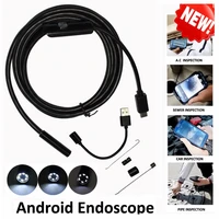 1m2m3 5m5m 5 5mm android otg usb endoscope camera flexible hard snake pipe inspection android phone usb borescope camera