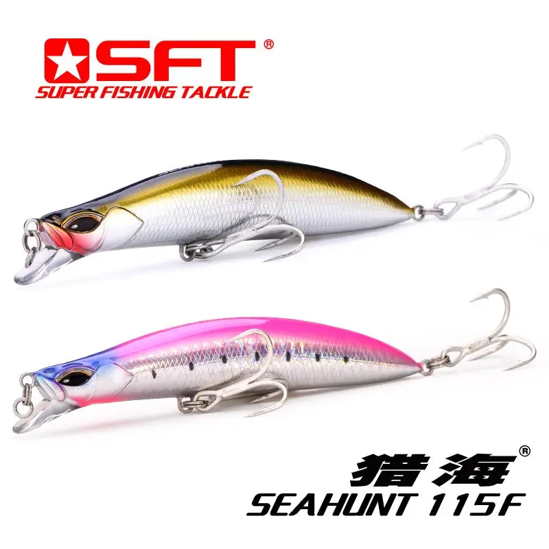 Бренд SFT 115 мм 21 г плавающие рыболовные приманки искусственные блесны морские