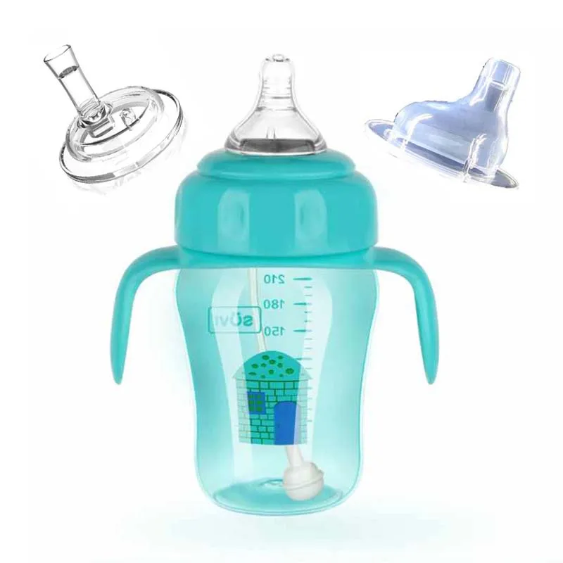 330 мл детская бутылочка для кормления бутылка воды с соломинкой безопасная