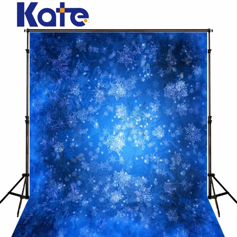 5X7Ft Kate Рождество фото фон снежинка синий фон для новорожденных Рождество фоны для фотостудии