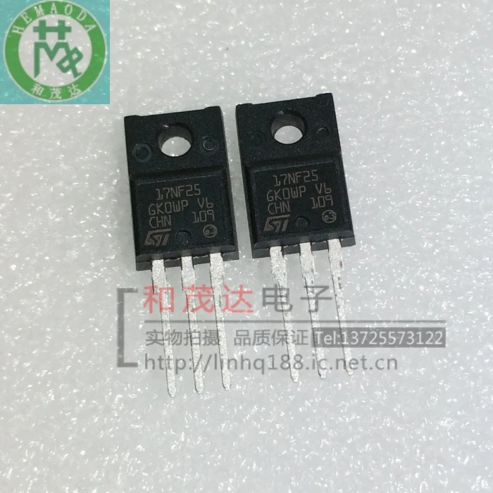 

Оригинальный Новый 5 шт./STF17NF25 17NF25 250V 17A TO-220F to220f