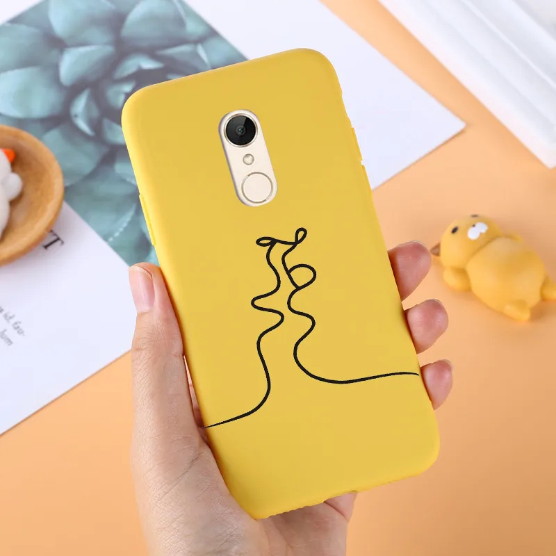 Мягкий чехол из ТПУ для Xiaomi Redmi 5, чехол для Xiaomi Redmi 5 Plus, мягкий силиконовый чехол с рисунком для задней панели телефона, чехол для Redmi 5/5 Plus, чехол s