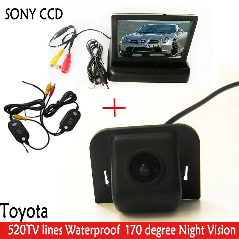 SONY CCD Wi-Fi камера ночного видения Vision170 Автомобильная заднего вида с 4 3 дюймовым