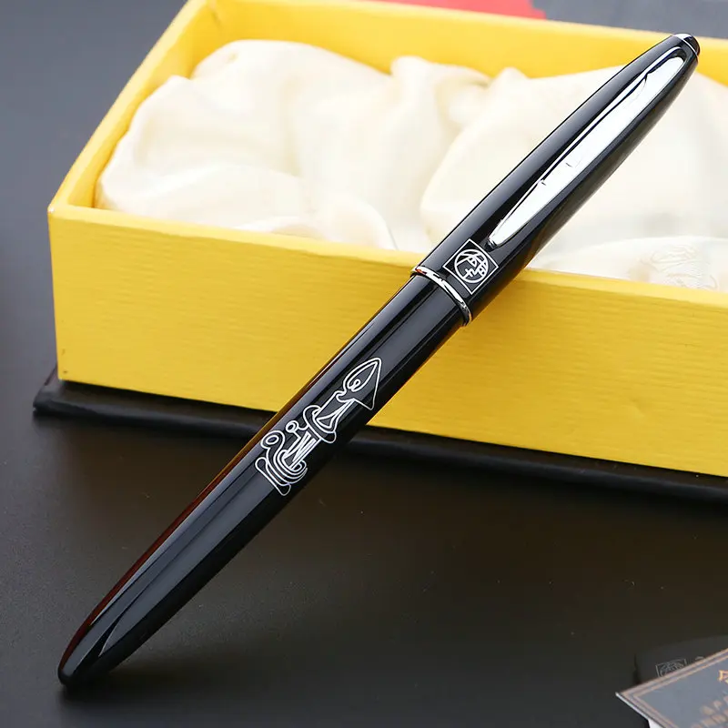 Ручка перьевая Picasso 606 черная/белая 0 38 мм|fountain pen|fountain pen giftpicasso |