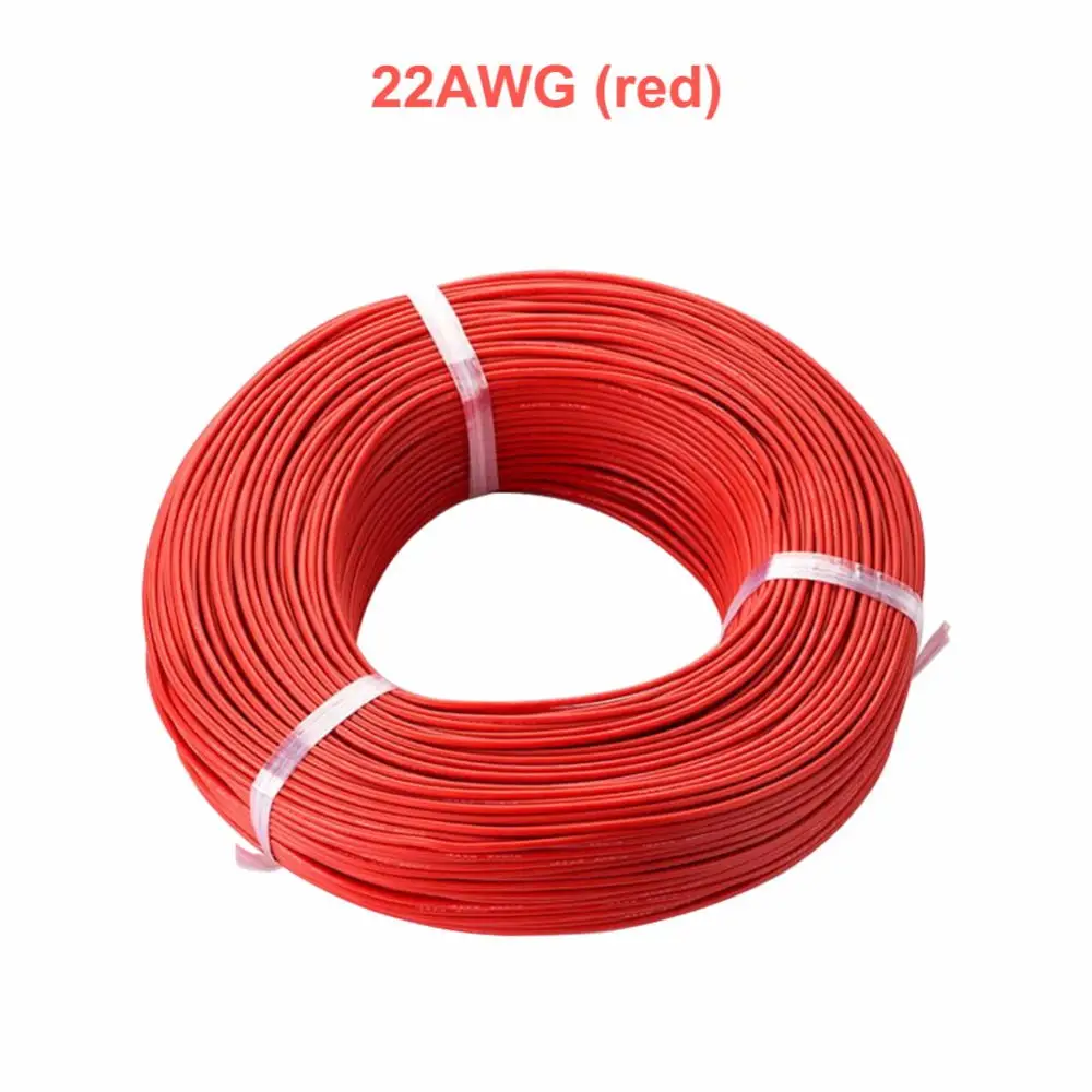 Гибкий резиновый кабель 20 22 24 26AWG провод из силиконовой резины гибкий плетеный 5