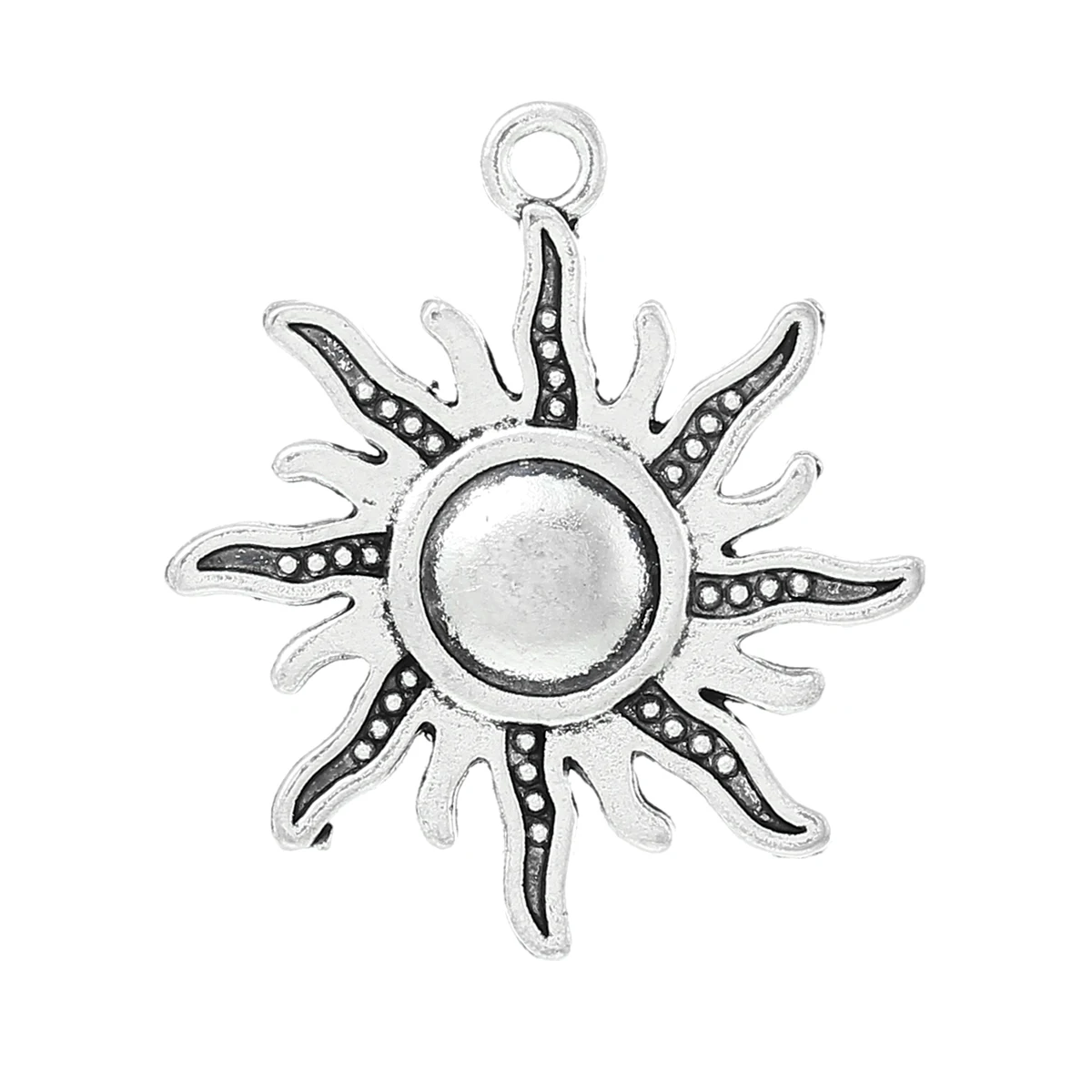 DoreenBeads подвески из цинкового металлического сплава солнцезащитные серебряные цвета 28 0 мм (1 1/8 &quot) x 25 (1&quot) 5