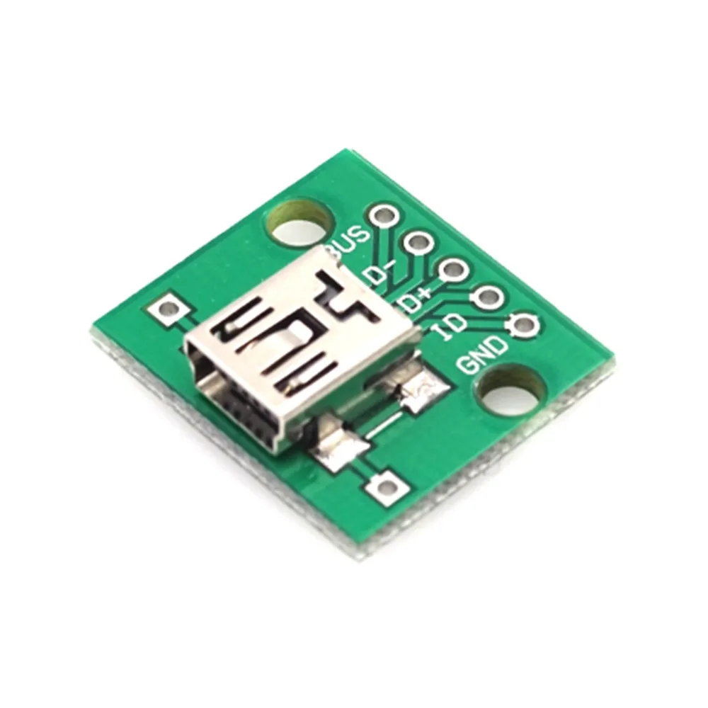 Thinary Electronic MINIUSB для DIP адаптера Женская Стандартная плата 2 54 мм встроенной сварной