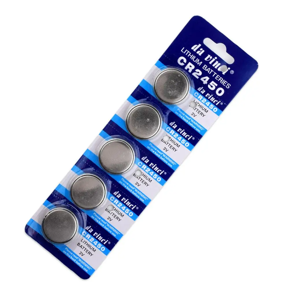 

YCDC 5pcs CR2450 button cell coin battery 2450 ECR2450 KCR2450 5029LC LM2450 3V lithium Battery For Watch Electronic Devices