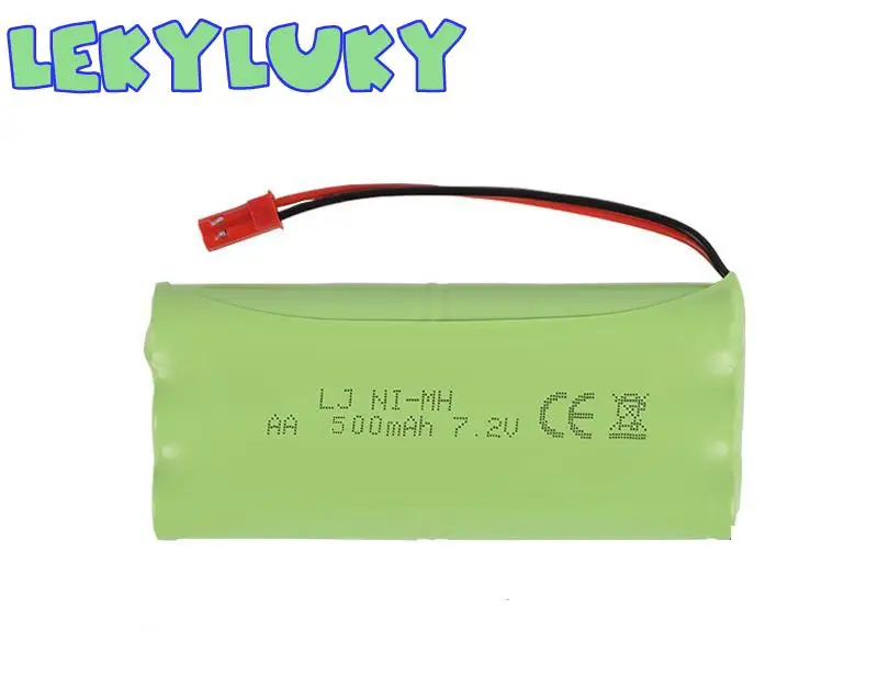LEKYLUKY 7 2 V 500mah ni-mh перезаряжаемая AA батарея для R/C автомобиля резервуар лодки