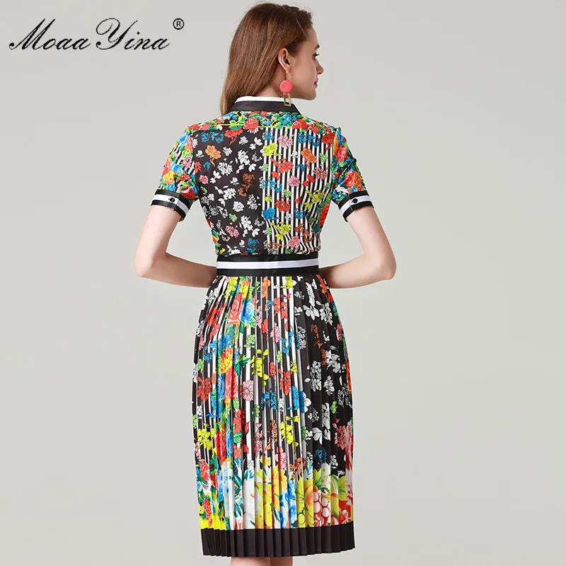 Модный дизайнерский комплект moaayina летняя женская рубашка в полоску с