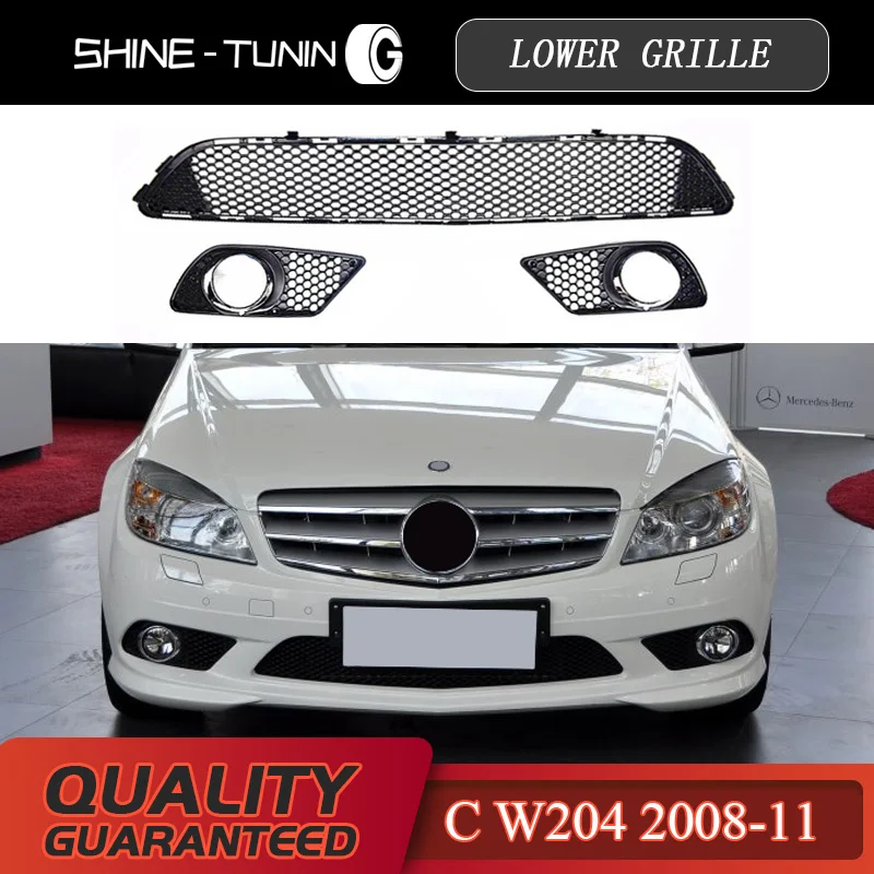 Подходит для A2048850153 merc W204 sport передний бампер 2048850153 Центральная сетка нижняя