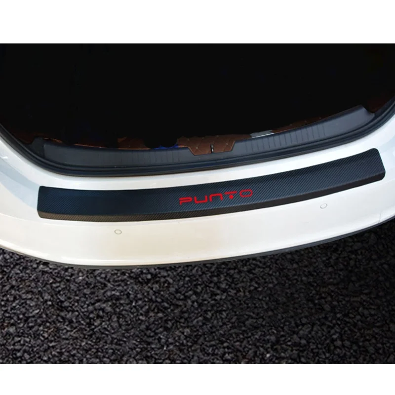 

For Fiat Punto PU leather Carbon fiber Car Styling Bumper Guard Protector Door Edge Strip Trim Bumper Styling Moulding
