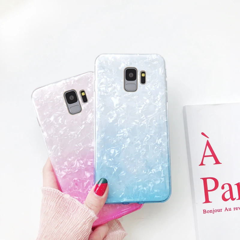 Чехол для Galaxy S9 блестящий Блестящий силиконовый чехол Funda Samsung S8 A6 A8 Plus J2 Pro J4 J6 2018