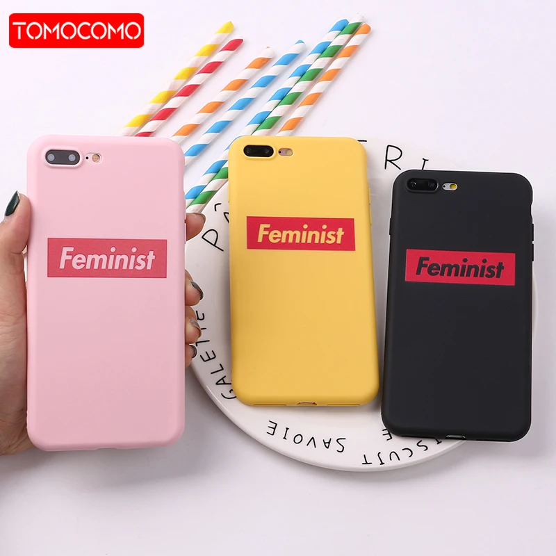 

For 8 8Plus X 7 7Plus Feminist Girls woman Fashion Soft Silicone Matte Case Fundas Cover For iPhone 13 12 11Pro XS Max