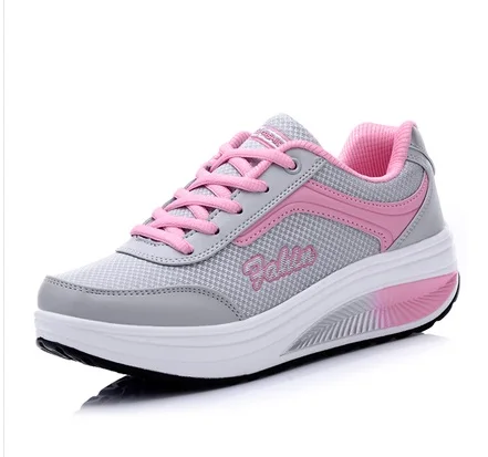 

Hot Women Sneakers 2019 Breathable Waterproof Wedges Platform Vulcanize Shoes Woman Pu Leather Women Casual Shoes tenis feminino