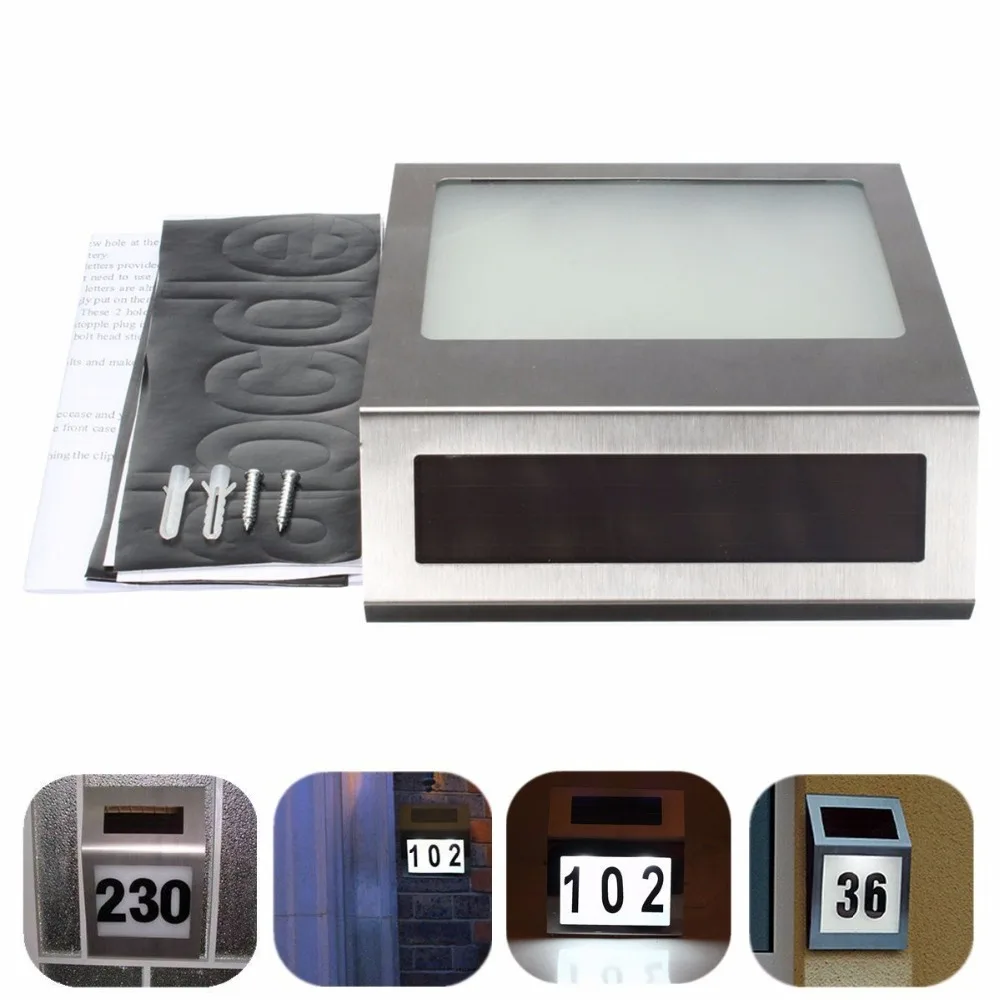 Водонепроницаемый беспроводной светодиодный настенный светильник на солнечной