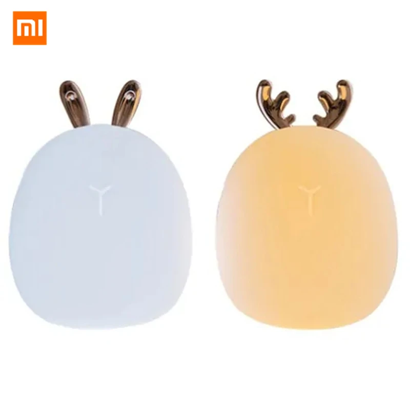 Xiaomi Cooperated бренд 3 жизнь светодиодный ночник L USB зарядка мультфильм милый олень кролик ночной Светильник для детей рождественские подарки для девочек